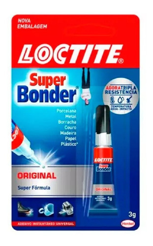 Cola Super Bonder 5g Precisão Blister Loctite