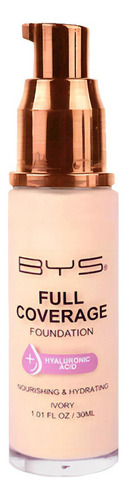 Base de maquillaje líquida Bys Cosmetics Full Coverage BY366-CO/LFEFCN Full Coverage BYS Cosmetics tono ivory - 30mL 50g