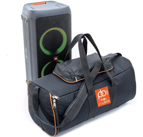 Case Bolsa Bag Som Partybox 100 Resistente Espumada Premium Cor Preto