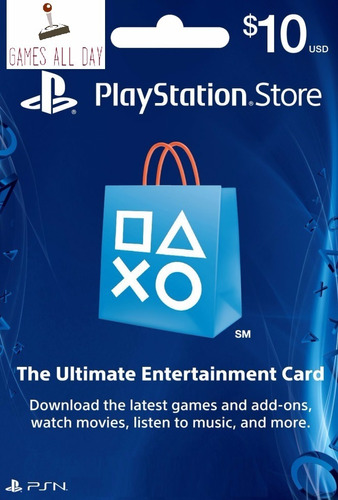 Tarjeta Psn Cards 10 U$s Usa - Entrega Inmediata - Gad!