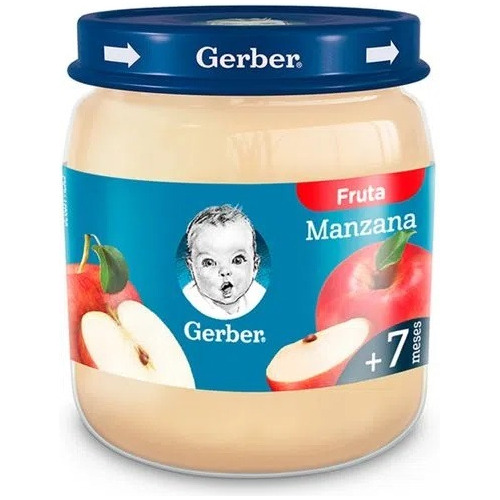 Gerber Nestlé Pure De Manzana Con Vit C +7meses 113g