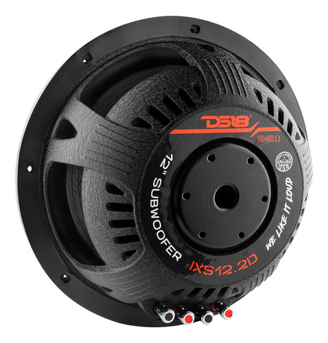 Subwoofer Ds18 Ixs12.2d 12 Pulgadas 800w Rms 2 X 2 Ohms Color Negro