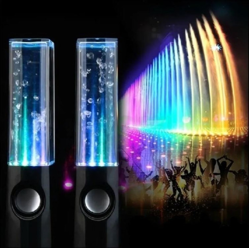 Parlantes De Computadora Pc Notebook Dancing Water Led Rgb