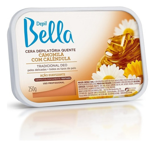 Depil Bella Cera Depilatória Camomila Com Calendula 250g