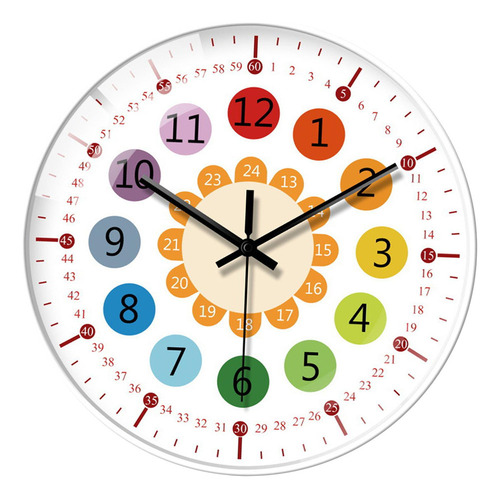 A A Reloj De Pared Silencioso For Estudiante, Reloj Borde A