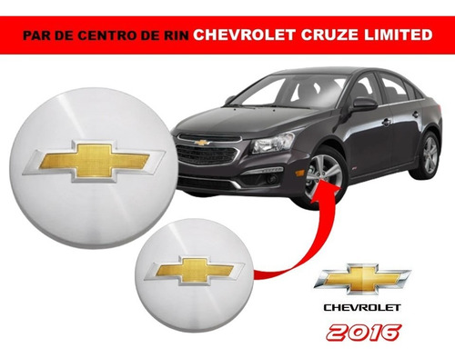 Par De Centros De Rin Chevrolet Cruze Limited 2016 52 Mm