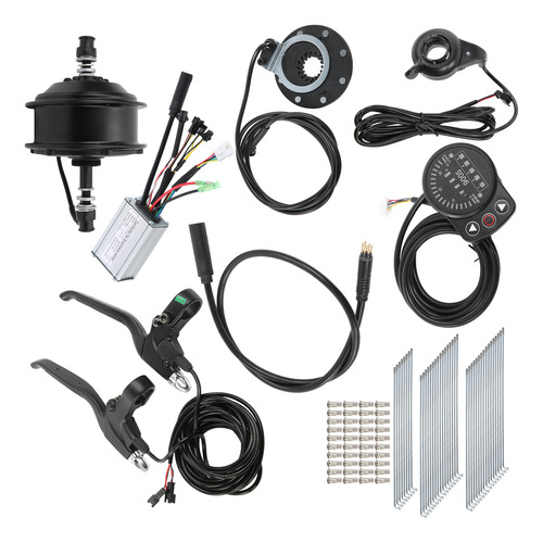 Kit De Motor Hub, 36 V, 250 W, Ebike Conversion, Medidor De