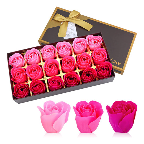Jialeey - Jabon De Bano Perfumado Floral Con Petalos De Rosa
