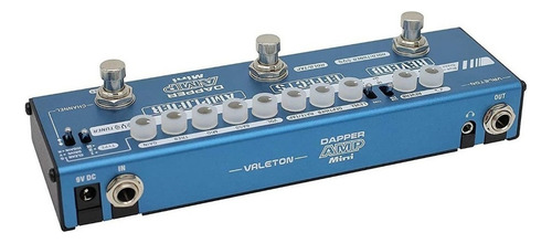 Pedal de efecto Valeton Dapper Amp Mini MES-6 celeste