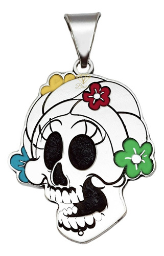 Dije Catrina Calavera Halloween Día De Muertos En Plata 925