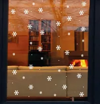 Comprar Copos De Nieve Navideños Reutilizables Para Cristales 180pzs