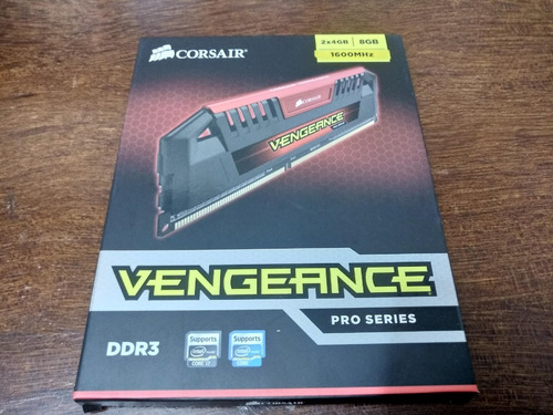 Imagem 1 de 2 de Memoria Corsair Vengeance Pro Ddr3 8gb (2x4gb) 1600mhz