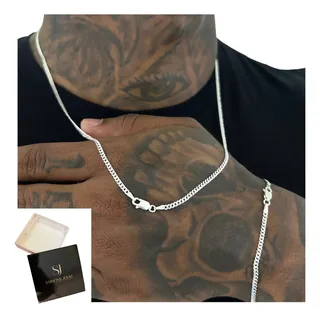 Corrente Masculina De Prata 925 Legitima Com Garantia Etern