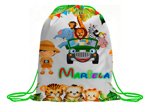 Morral Dulcero Personalizados Fiestas 35 Pz - Safari