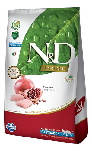 Farmina Grain Free N&d Gato Castrado Adulto Pollo 7,5kg