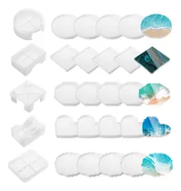Comprar Juego De 25 Moldes De Posavasos Para Posavasos De Resina De.