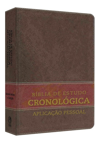 Bíblia De Estudo Cronológica Aplicação Pessoal  Capa Luxo