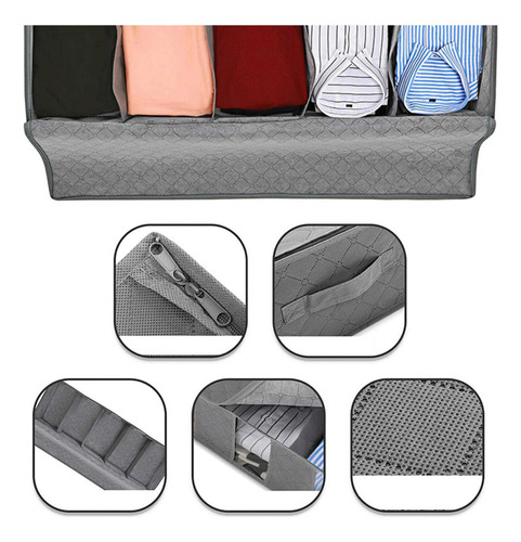 Plegable Debajo De La Cama Bolsas De Almacenamiento Contened