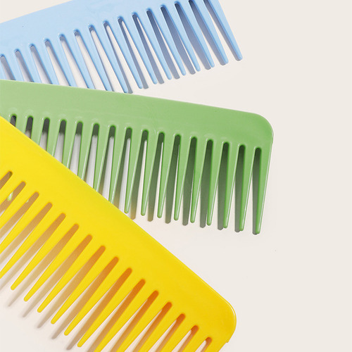 (r) Pente De Dente Antiestático Sem Alça Pentes Grossos Ondu