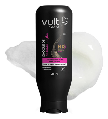 Kit Shampoo Condicionador Choque De Reconstrução 200ml Vult