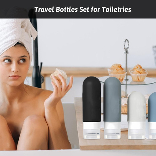 Botellas De Artículos De Tocador De Viaje Contenedores De Ta