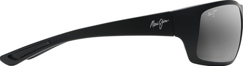 Gafas De Sol Maui Jim Big Wave Polarizadas - Color: Black Matte/neutral Grey