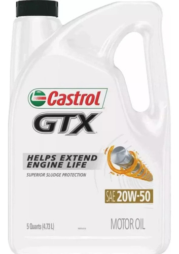 Aceite 20w-50 Mineral Castrol Gtx 4.73lt Original