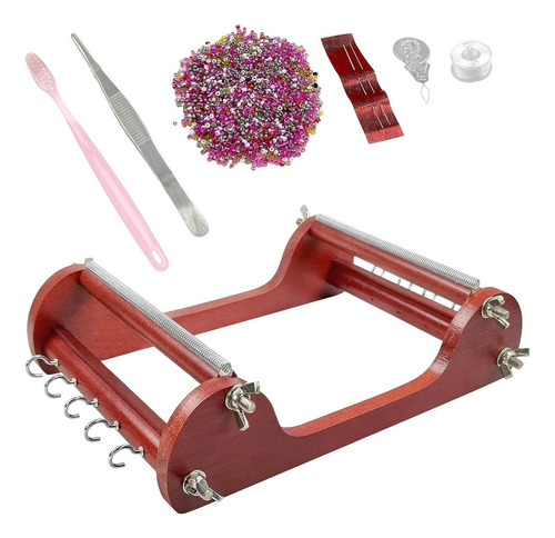 Kits De Telar De Cuentas De Madera, Accesorios Con Hilo,
