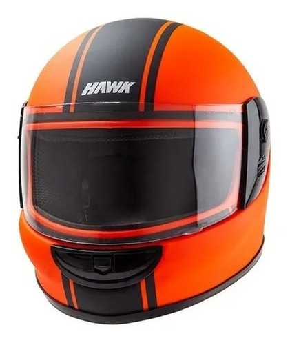 Casco Kids Hawk Rs Naranja Fluo Mate Xs Moto Avenida