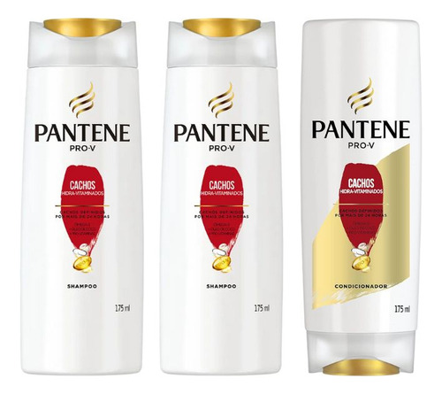 Kit Pantene Cachos 2 Shampoo 175ml + 1 Condicionador 175ml
