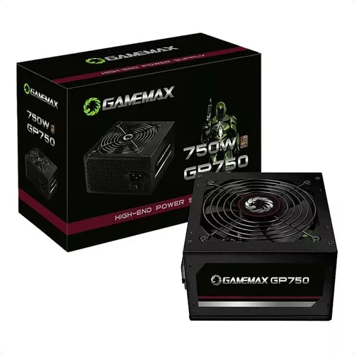 Fonte De Alimentacao 750w Gp750 80 Plus Bronze Gamemax Cor Preto 110V/220V