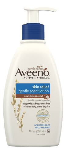  Crema para cuerpo Aveeno Skin Relief Coconut en dosificador 354mL coco