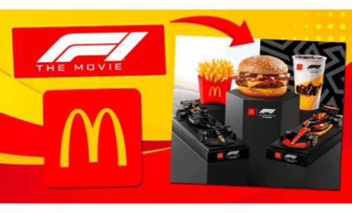 Miniatura Carro Formula 1 Mc Donalds O Filme 1/43 Vermelho Vermelho