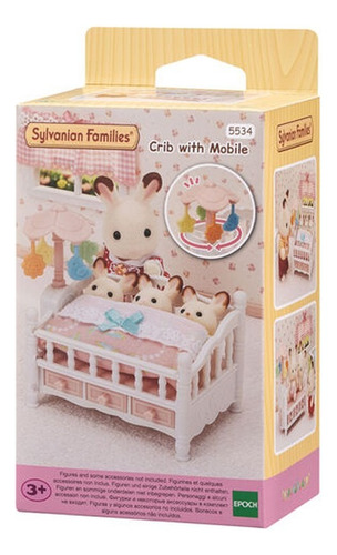 Sylvanian Families Crib With Mobile 5534 Para Niños