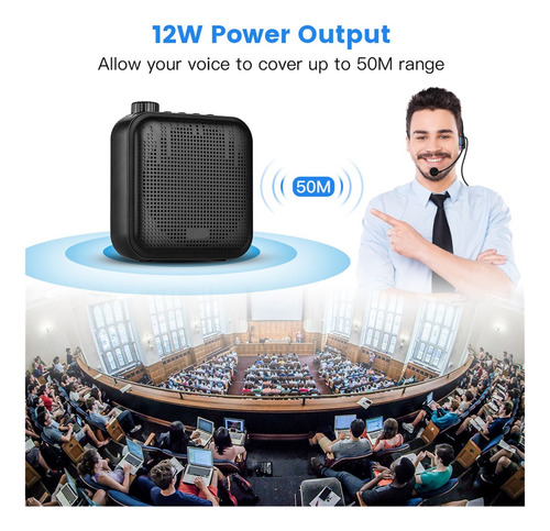 12w Portátil Mini Amplificador De Voz For Maestros Clase