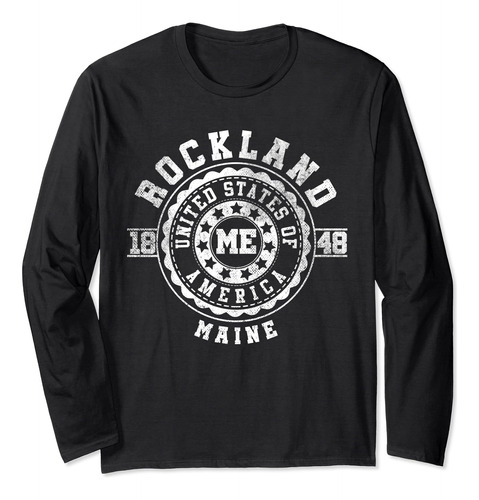 Rockland Yo | Maine | Camiseta De Manga Larga De Vestir De C