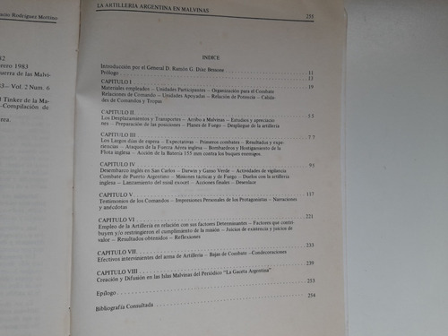 La Artilleria Argentina En Malvina, Rodríguez Mottino (Usado)