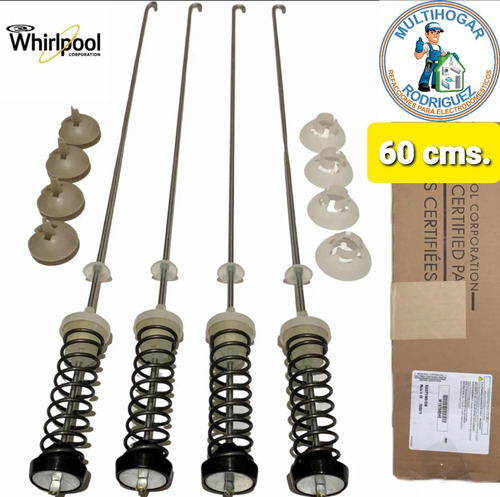 Kit Suspensión Amortiguador Lavadora Whirlpool W10780048 60 