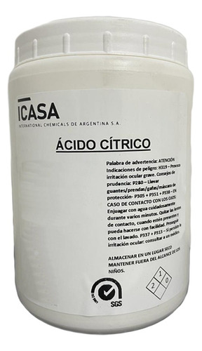 Acido Cítrico Anhidro Puro 1 Kg Descalcificador - Descaling