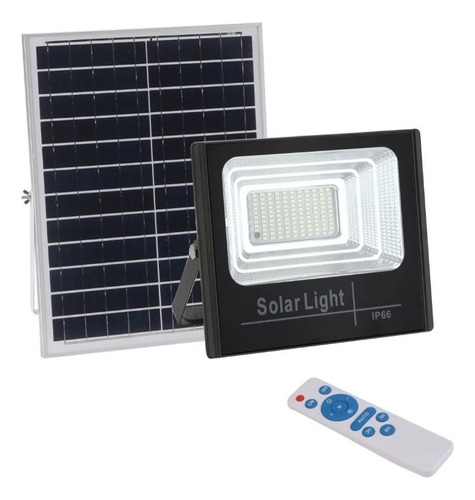 Lampara Foco Solar 196 Led 150w + Panel Solar Control Remoto