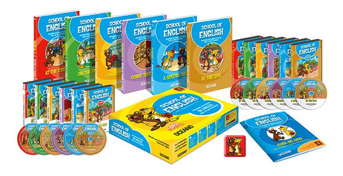 School Of English Océano 6 Vols Con 6 Dvds Y 6 Cd-roms