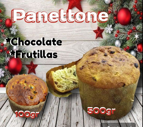 Panettones Artesanal Full Chocolate Y/o Frutillas 