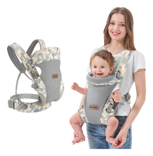 Portabebés Con Soporte Lumbar Ergonómico, Ajustable Y Transp
