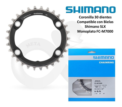 Plato Coronilla Shimano Slx M7000 11 V Monoplato 30 Dientes