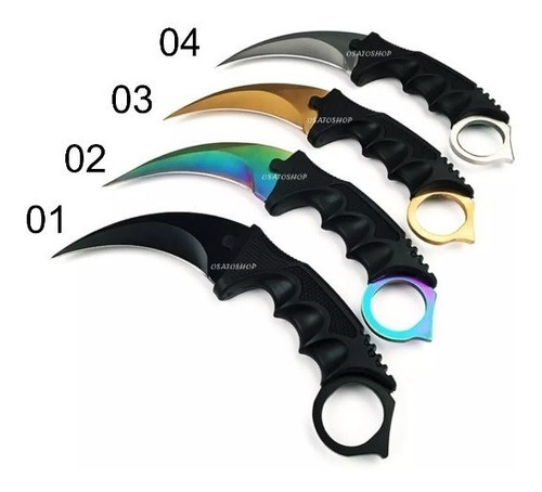 Faca Karambit Cs Go Afiada Colorido Coleção A Escolha !