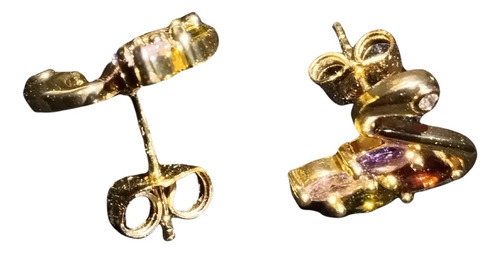 Juego De Cadena, Dije Y Aretes En Oro Laminado De 18k(cisne)