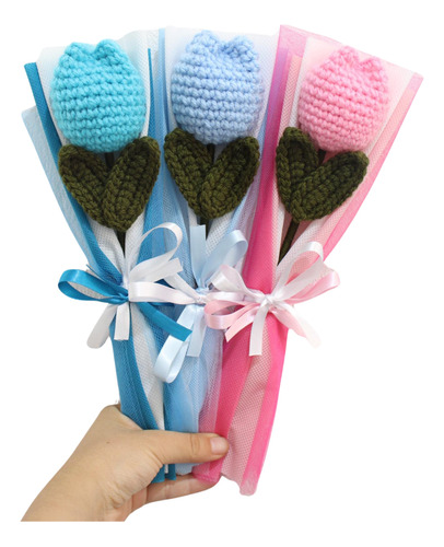 Tulipan Tejido A Crochet - Flores Tejidas