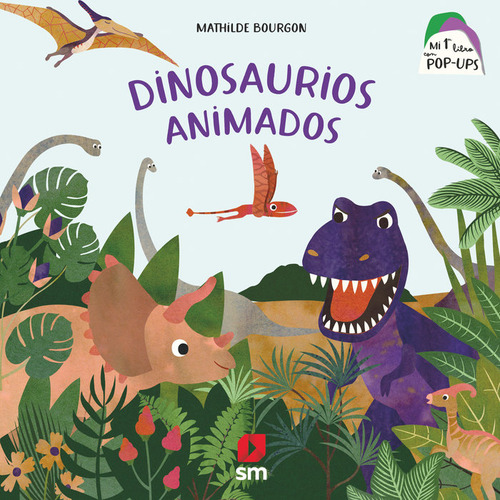 Dinosaurios Animados, De Bourgon Mathilde. Editorial Ediciones Sm, Tapa Dura En Español, 2023