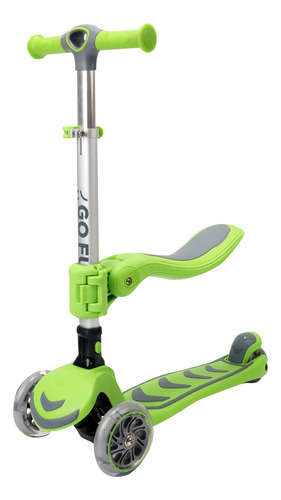 Scooter Infantil 2 En 1 Go Fun Verde