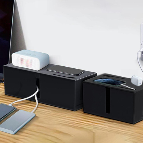 Caja Organizadora De Cables, Solución De Gestión M Negro